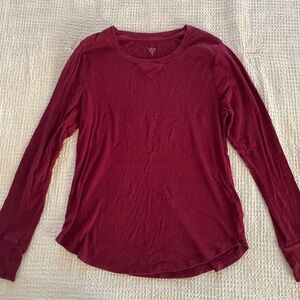 Gap Ribbed Love by Gap long sleeve wine colored shirt. Size M
